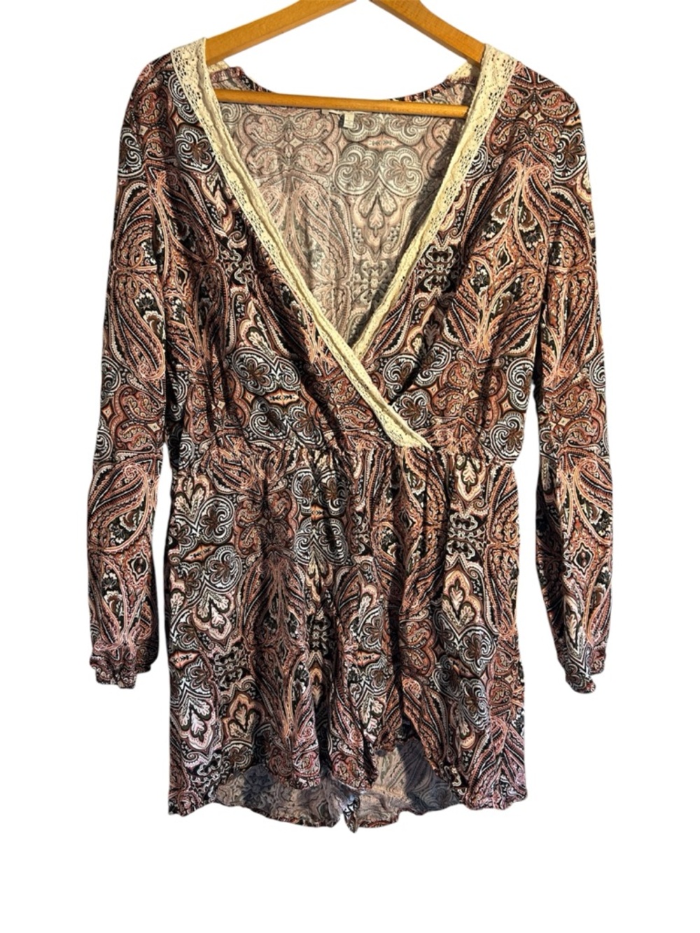 Indie Grunge Whimsigoth Moody Paisley Floral Romper